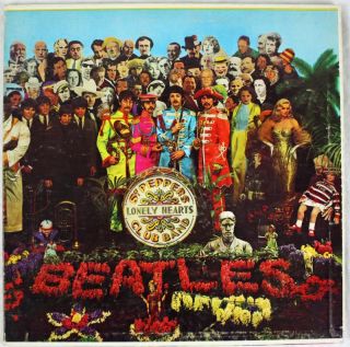 Paul McCartney The Beatles Sgt Peppers Signed Album Cover w Vinyl Real 