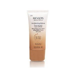 REVLON Beyond Natural Skin Matching Makeup LIGHT MEDIUM SPF 15