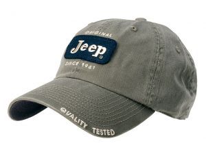Embroidered Felt Patch Jeep Baseball Cap Hat Sage Green