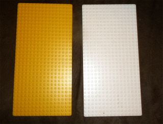 Large Lego Baseplate Platforms Yellow White Lego Building foundation 
