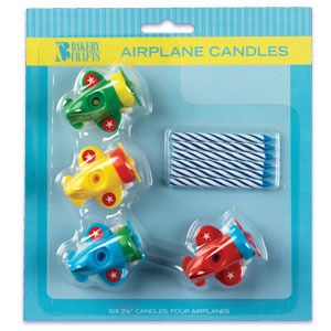 Airplane Candles Birthday Party Supplies Favors Flying