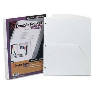 NEW Ring Binder Double Pocket Dividers, Letter Size,
