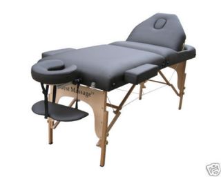 New Bestmassage Black PU Reiki Portable Massage Table w Carry Case U9 