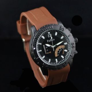 Trendy Rubber Silicon Big Face Sport Mens Wrist Watch