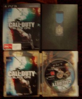 Call of Duty Black Ops Hardened Edition PS3 Game with Medal and hard 