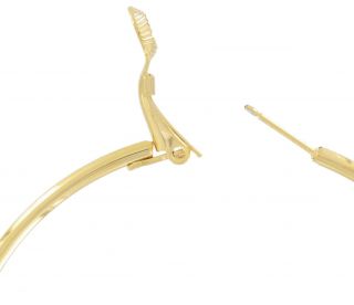 New Large 14kt Yellow Gold Plated Big Hoop Earrings