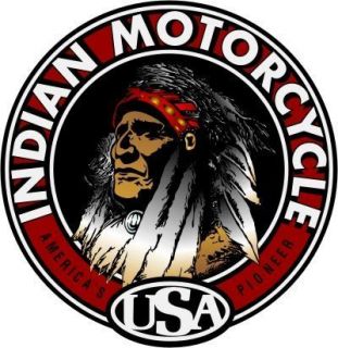 22 Big Chief Indian Motorcycle Decal Sticker 543M