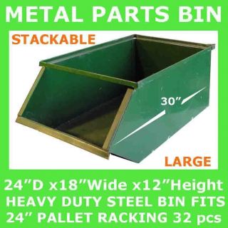Stackable Metal Parts Bin Heavy Duty Hardware Steel Storage Bins 