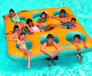 Big enough for nine friends, inflatable Labyrinth Island adds a new 