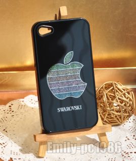 bling big apple multicolor swarovski crystal cell phone cover case for 