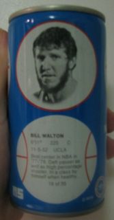 1978 1979 Bill Walton RC Cola can Royal Crown NBA BASKETBALL Blazers 