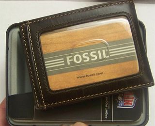Indianapolis Colts Fossil Front Pocket Money Clip Wallet