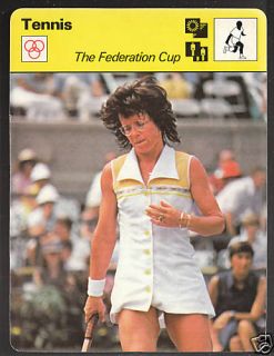 Billie Jean King Tennis 1978 SPORTSCASTER Card 38 24B