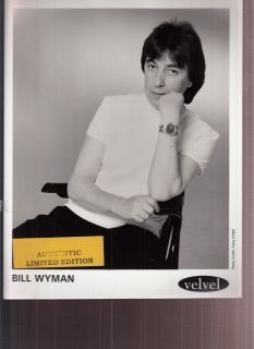 Bill Wyman Limited Edition Press Kit Rolling Stones