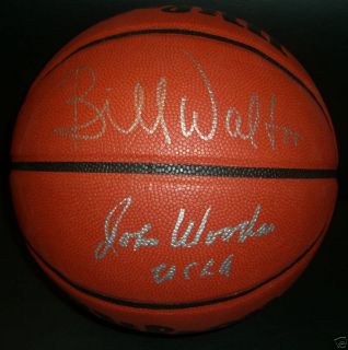 John Wooden Bill Walton UCLA Signed Basketball PSA DNA