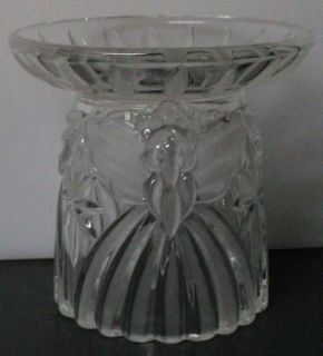 Gorham Crystal Angel Pillar Holiday Traditions Candle Holder Germany 