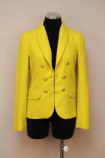 350 JCrew Collection Crepe Shawl Blazer Sundrenched Gold 4