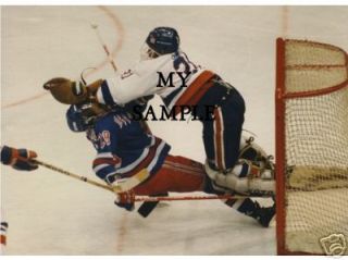 Wild Action Billy Smith NY Islanders Photo Goalie Mask