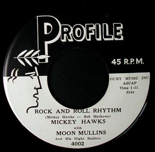 45RPM ROCK A BILLY MICKEY HAWKS PROFILE 4002