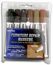New Set of 6 Assorted Furniture Repair Markers Stain Scratch Floor 