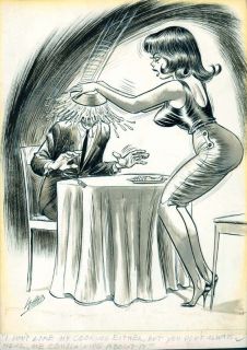 Bill Ward Original Humorama Good Girl Cartoon Art 1960S