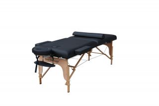 77 Long 30 Wide 3 Pad Black Portable Massage Table B
