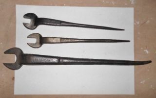   Spud Wrench Wrenches Lot of 3 Williams Fairmount Billings