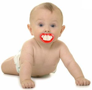 Little Lil Vampire Billy Bob Pacifier Baby Funny Teeth Fang Halloween 