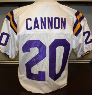 Billy Cannon Autographed LSU Tigers White Jersey Authenticated by AAA 