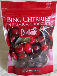 Dilettante Bing Cherries in Premium Chocolate 7 Oz