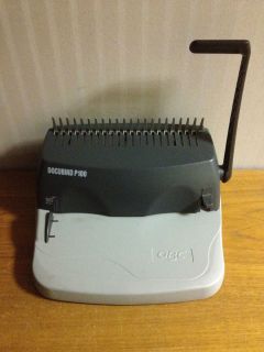 GBC Docubind P100 Binding Machine with lot of supplies Combbind tabs 