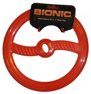 Bionic Flying Disc 2 in 1 Toss Tug Floating Dog Toy 9 Backyard Fun 
