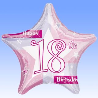 birthday written in pink lettering ona spectacular star shaped 