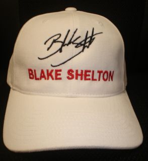 Blake Shelton Cap Hat with Stitched Autograph