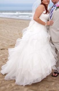 Paloma Blanca 4155 Billie Size 12 16 Wedding Dress