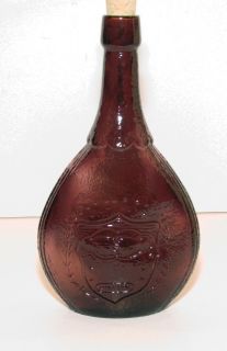 Purple Amethyst Art Glass Hand Blown Wheaton New Jersey Union Bottle 