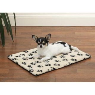 Slumber Pet Dog Crate Mat Pawprint Berber Soft Thermal Lining for 