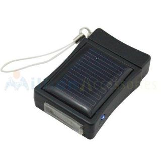 Black Lighter Shape Solar Power Charger 400mAh for iPhone 3G 3GS 4G 4 