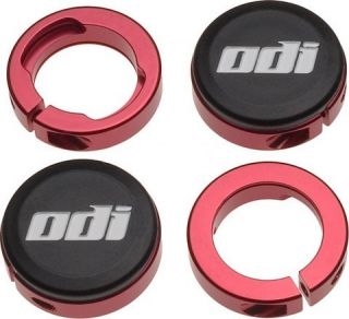 ODI Lock Jaw Clamps With Snap Caps, Red, Set Of 4