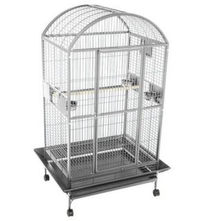  Stainless Steel Bird Pet Supplies Dometop Cockatoos Cage 48W x 