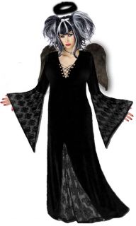 Black Gothic Dark Angel Plus Size Halloween Costume New Standard Extra 