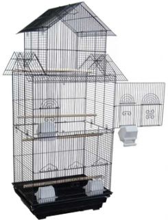   Canary Parakeet Cockatiel Love Bird Finch Bird Cage 6844 Black