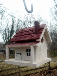 Bird House Folk Art Rustic Primitive Style Birdhouse
