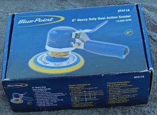 Blue Point AT411A 6 Heavy Duty Dual Action Air Sander New in Box