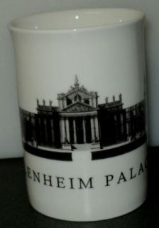 Blenheim Palace Mug Black White Porcelain Oxfordshire England UK 