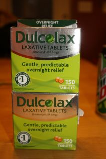 Lot of 2 Dulcolax Laxative Tablets 300 Comfort Coated tablets