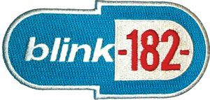 description brand new licensed blink 182 iron on patch size