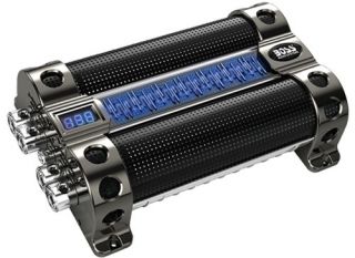   Farad LED Hybrid Blue Digital Display Car Audio Capacitor Cap