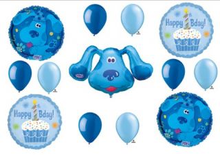 Blues Clues Cupcake 1st First Birthday Party Balloons Decorations 