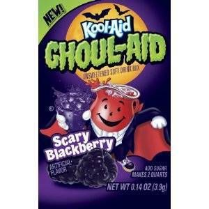 Kool Aid Ghoul Aid Scary Blackberry 25 Pack NIP New